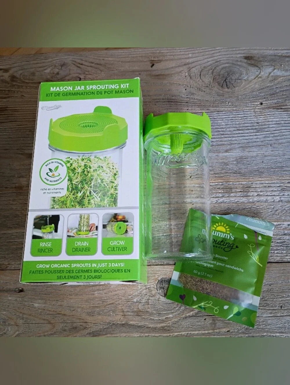 Mason Jar Sprouting Kit